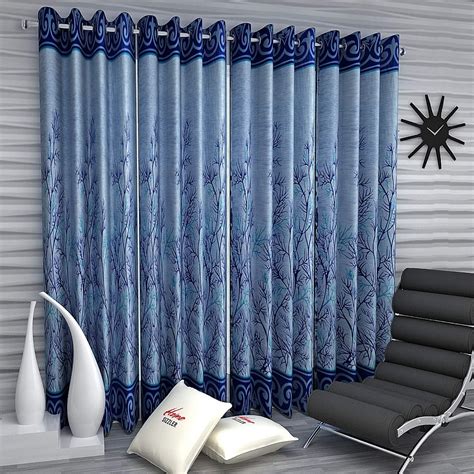 Buy Home Sizzler Abstract 4 Piece Eyelet Polyester Door Curtain Set ...