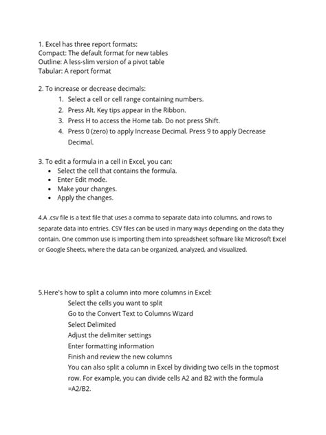 Image result for Excel Test Free PDF