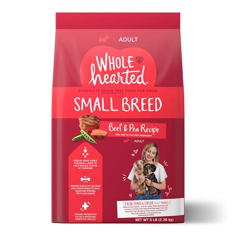 WholeHearted Grain Free Small-Breed Beef and Pea Recipe Adult Dry Dog ...
