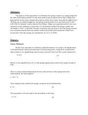 Image result for Spring Constant Lab