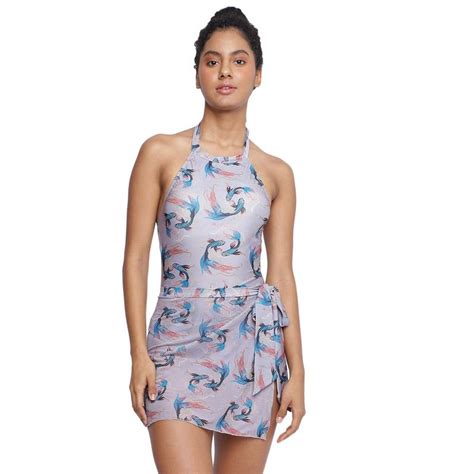 Buy La Intimo Agatti Halter Bodysuit With Coverup Online