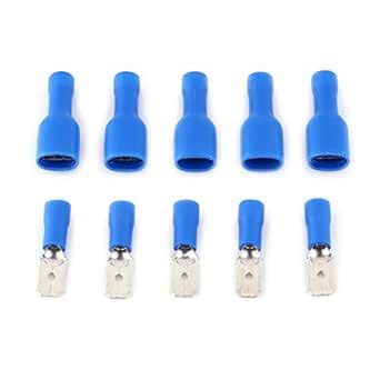 Larosso 100Pcs Male & Female Insulated Spade Crimp Wire Connector Quick ...