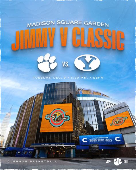 Tigers & Cougars to Meet in Madison Square Garden in Jimmy V Classic ...