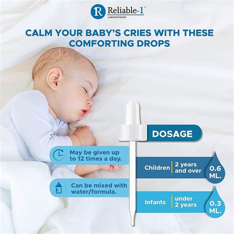 Reliable-1 Laboratories Infants Gas Relief Drops | Simethicone Baby Gas ...