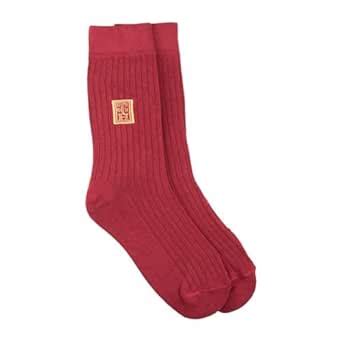 Buy The Tie Hub Solid Burgundy Crew Socks for Men - Cotton Blend at ...