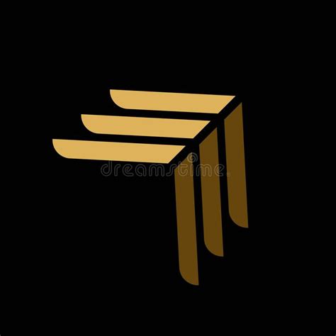 Abstract Arrow Business Company Logo Black Background Stock ...