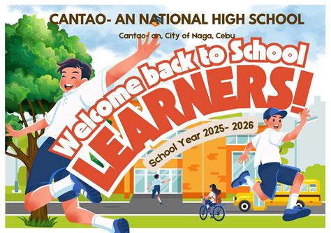 Welcome Back to School: School Year 2025- 206, Cantao-an, City of Naga ...