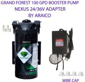 araico Grand Forest 100 Gpd Booster Pump With Nexus 24/36V Adapter ...
