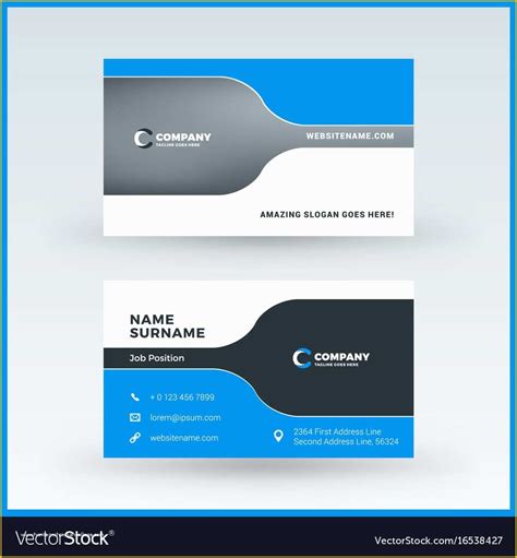 Double Sided Business Card Template Free 的图像结果