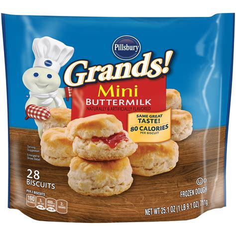 Pillsbury Grands! Refrigerated Flaky Layers Butter Tastin' Biscuits 8 ...