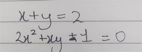 Solve these simultaneous equations by substitution method - Brainly.in