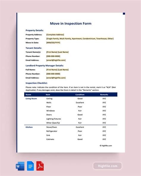 Move-In Inspection 的图像结果