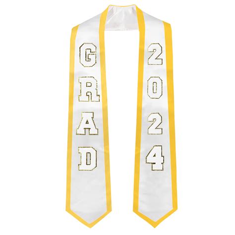 Buy Graduation Honor Stole,Graduation Sash with Chenille Letters ...