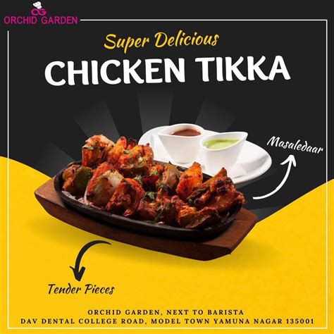 Menu at Orchid Garden, Yamuna Nagar