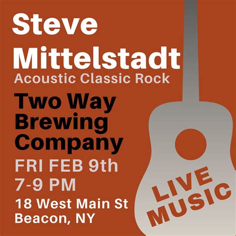 Live Music: Steve Mittelstadt - Two Way Brewing Company