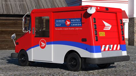 3D Grumman Canada LLV Post Car Rigged for Maya model | 3D Molier ...