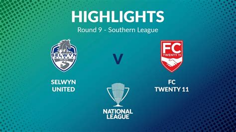 Selwyn United v FC Twenty 11 | Round 9 | Southern League | Men's ...