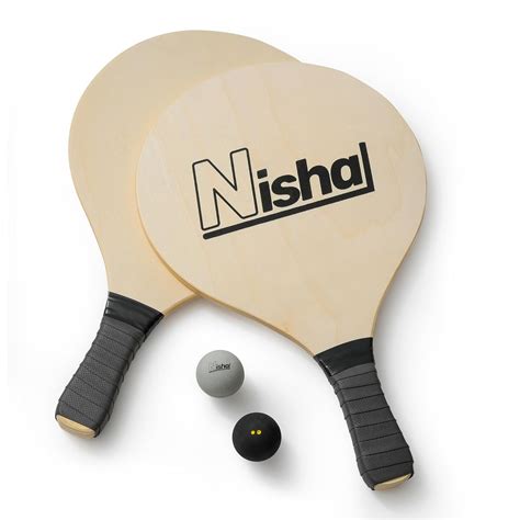 Buy Nisha Paddle Ball Beach Games Set of 2 Smash Rackets, 2 Balls ...