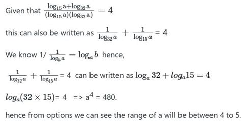 CAT Previous Year Questions: Logarithms PDF Download