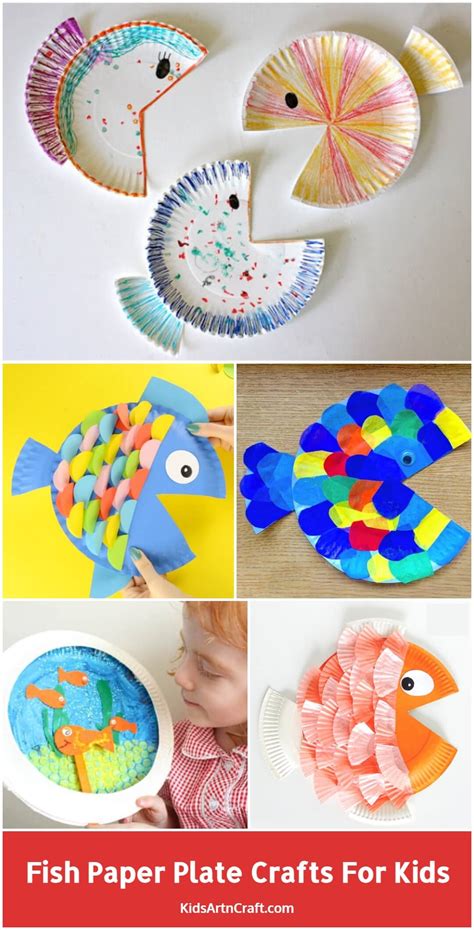 Fish Paper Plate Crafts for Kids - Kids Art & Craft