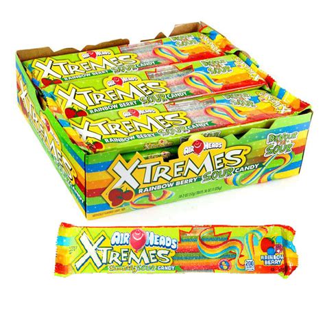 Airheads Xtremes Rainbow Berry Sour Candy Belts 2oz - 18ct – I Got Your ...