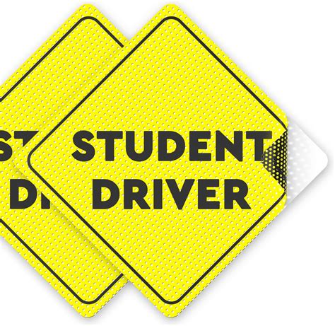 Amazon.com - Stickios Non-Magnetic Student Driver Stickers - Removable ...