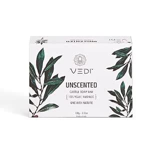 Buy Vedi Unscented Castile Soap Bar 100g | Hemp-Based Natural & Organic ...