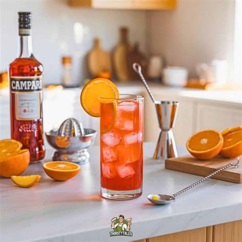 Campari & Orange Juice Cocktail Recipe - Thirsty Tales
