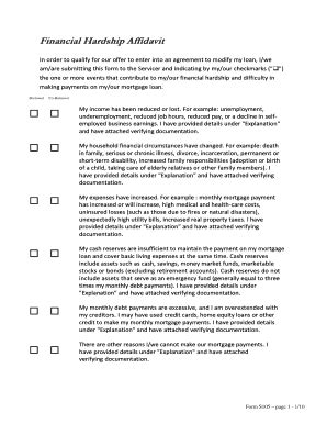 Fillable Online Financial Hardship Affidavit - West USA Realty Fax ...