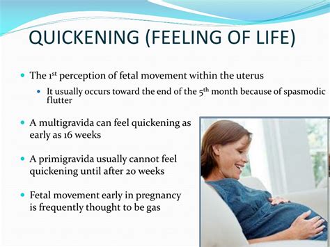 What Does Quickening Feel Like