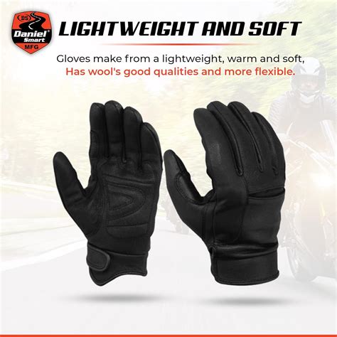 Buy Daniel Smart Leather Gloves – Aniline Goat Leather Motorcycle ...