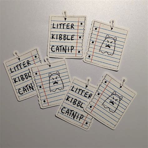 Spongebob Cat Sticker Set, Floating Shopping List - Etsy