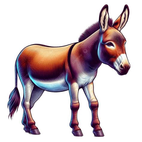 A Donkey Clip Art, Donkey Illustration, Donkey, Donkey Cute PNG ...