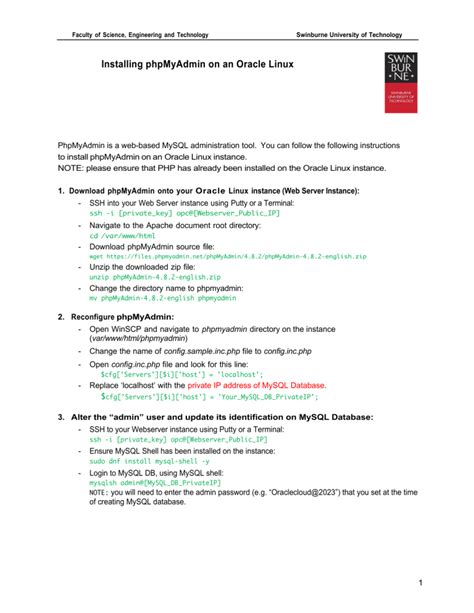 Oracle Database and PHP My Admin Connect 的图像结果