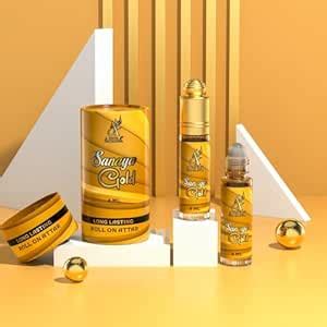 Alquba Sanaya Gold Unisex Attar Perfume – Long-Lasting Roll-On Attar ...
