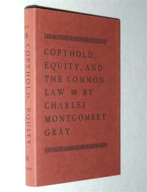 Buy Copyhold Equity and the Common Law (Harvard Historical Monographs ...