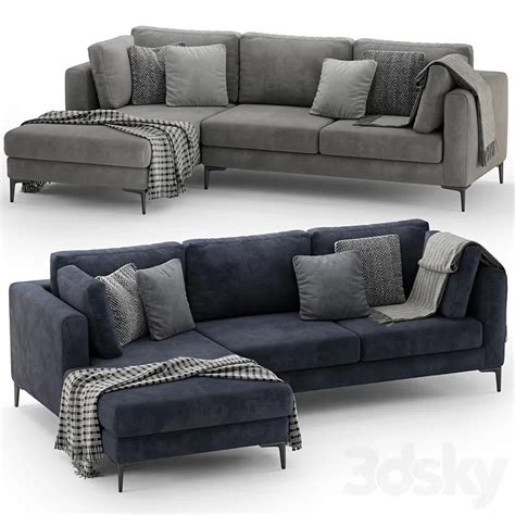 Corner sofa Mebelroom Milan 3DS Max Model – 3DSky Model Free