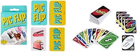 Buy Games Pic Flip Card Game & Mattel Uno Playing Card Online at Low ...