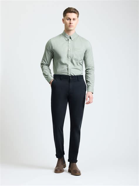 Slim Fit Chinos in Black - Ben Sherman UK