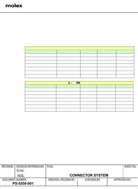 5556-001 Prod Spec Datasheet by Molex | Digi-Key Electronics