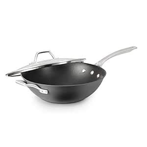 Calphalon 1948257 Signature Hard Anodized Nonstick Covered Flat Bottom ...