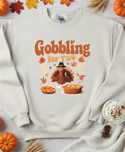Announcing Pregnant, Gobbling for Two, Thanksgiving Baby Announcement ...