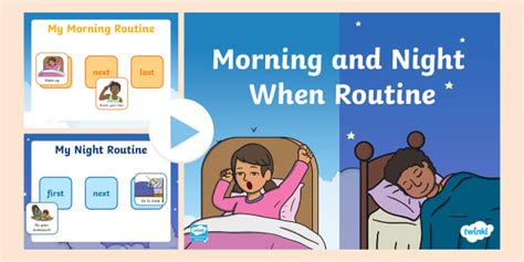Morning and Night When Routine PowerPoint