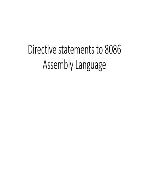 Image result for Assembly Language Program Using Directive Data