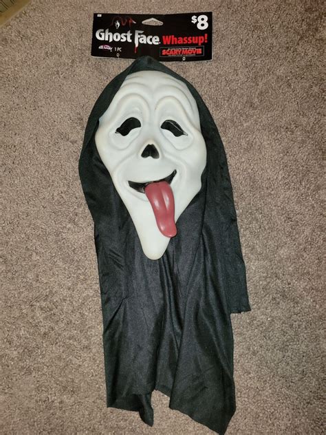 Scream Ghostface Scary Movie Whassup! Tongue Stoned Mask Wassup ...