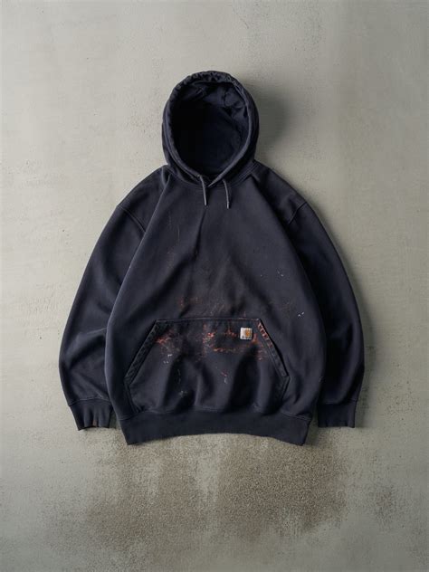 Vintage Y2K Navy Blue Carhartt Hoodie (XL/XXL) – Rebalance Vintage