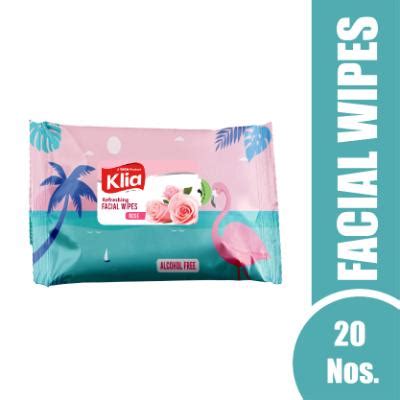 Klia Facial Wipes Rose Pack Of 20 – Starquik