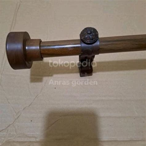 Jual Promo Set Tiang Gorden Motif Urat Kayu (ukuran bisa custom ...