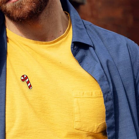 Candy Cane Hand Painted Wooden Pin | Travel Accessories by Say It With ...