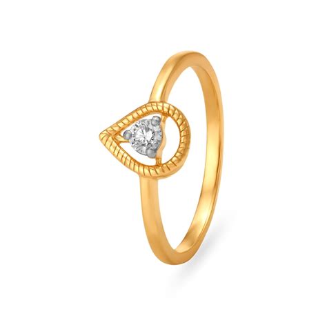 Inverted Teardrop Finger Ring